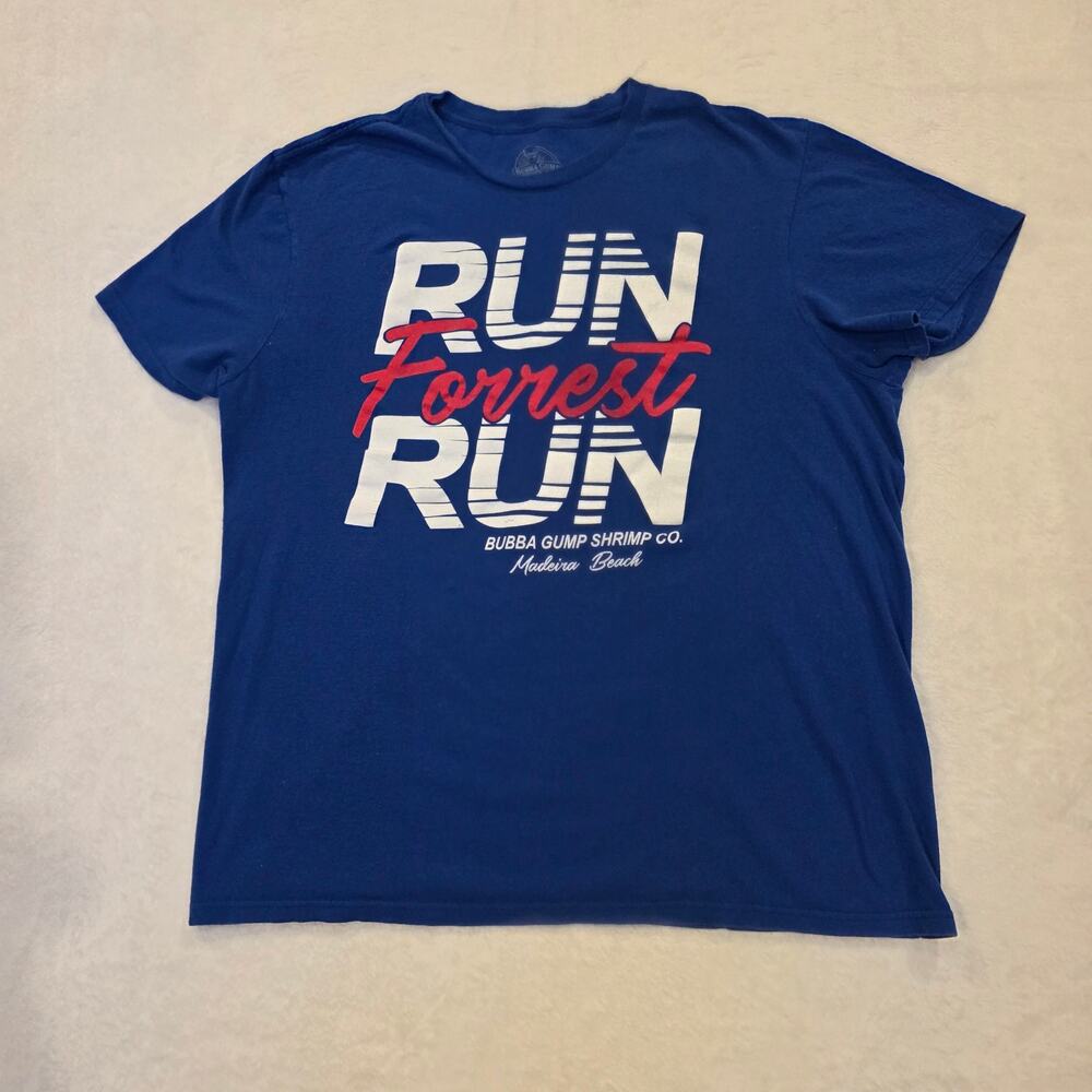 Bubba Gump Shrimp Co Run Forrest Run Blue, Size XL
